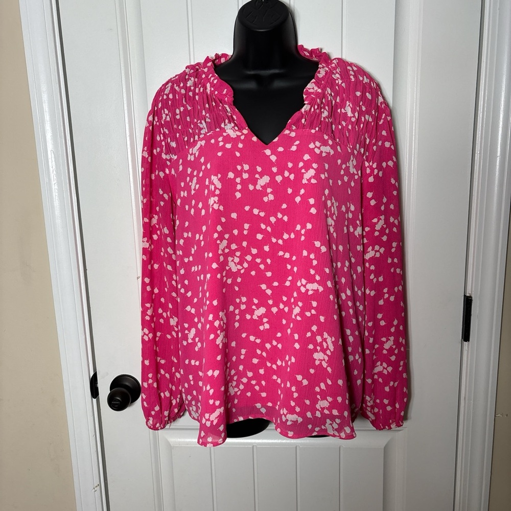 Pink Floral Women's Top